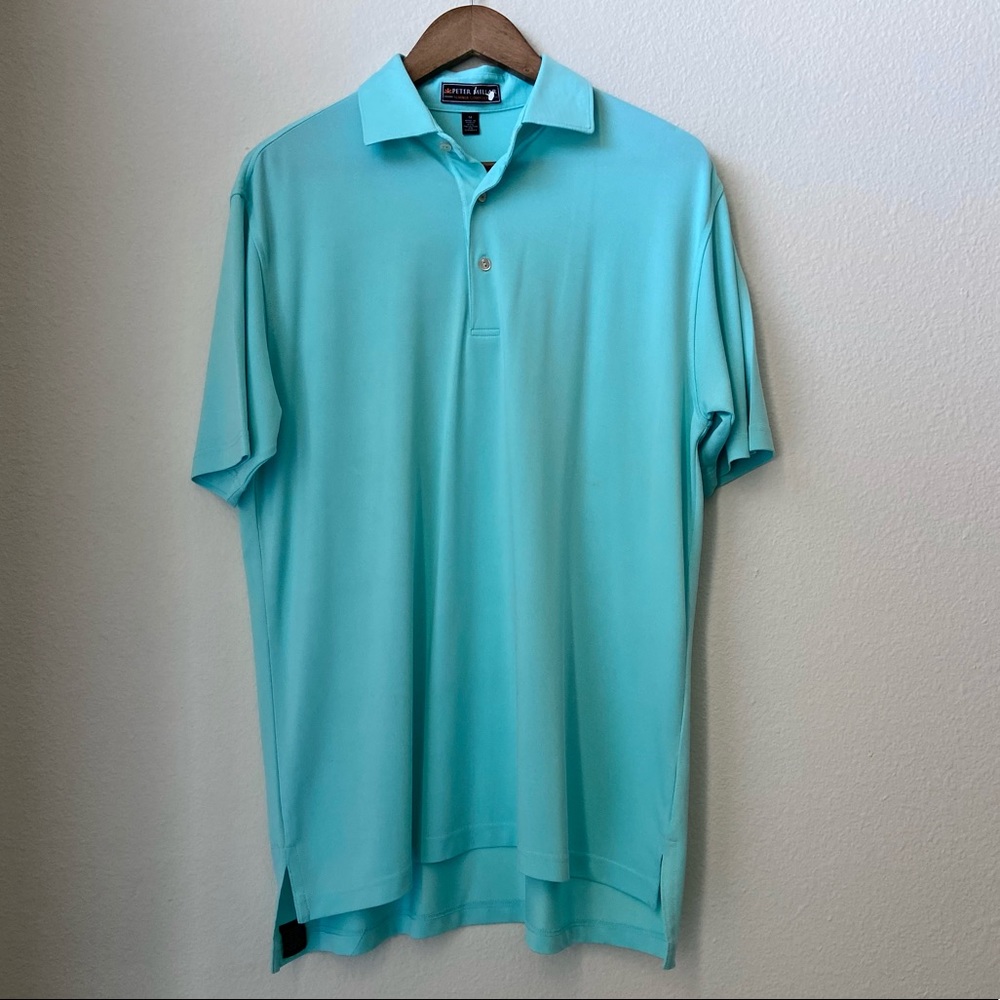 🆕 Peter Millar Aqua Blue Polo